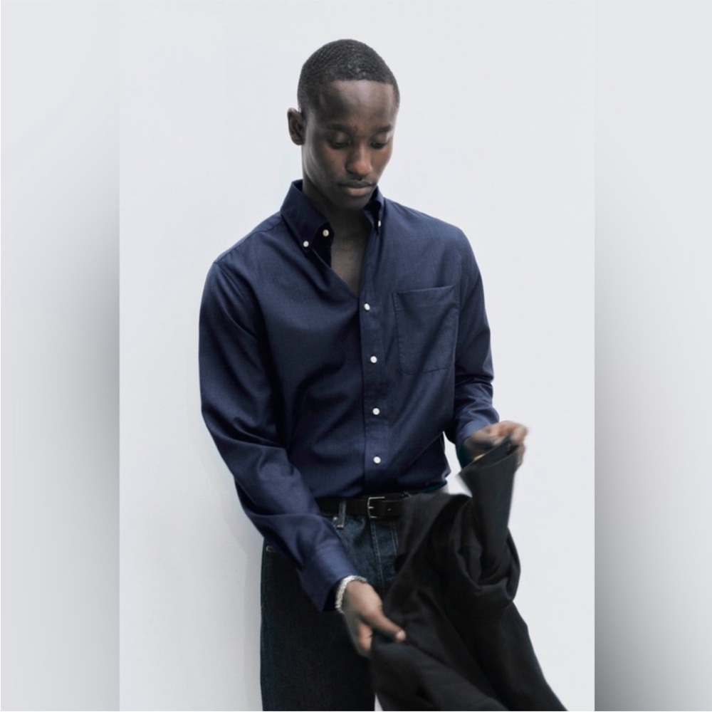 NWOT AYR Men’s The Everyday Premiere Performance Button Down Shirt Dark Green